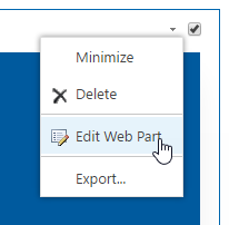 Edit Web Part