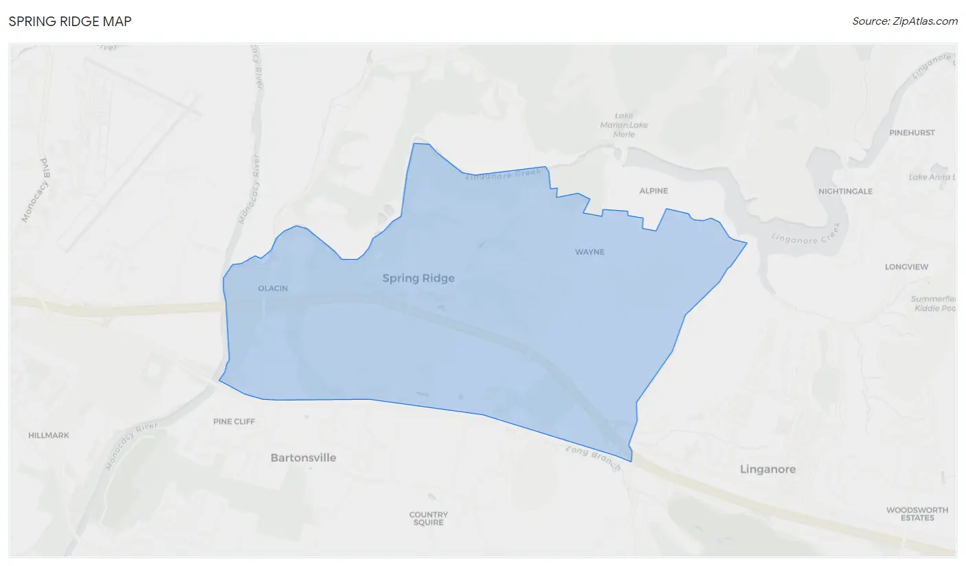 Spring Ridge Map