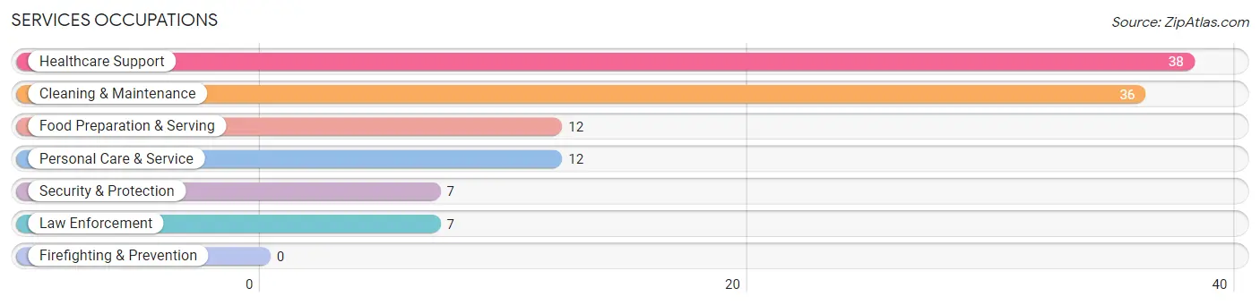 Services Occupations in Dobson