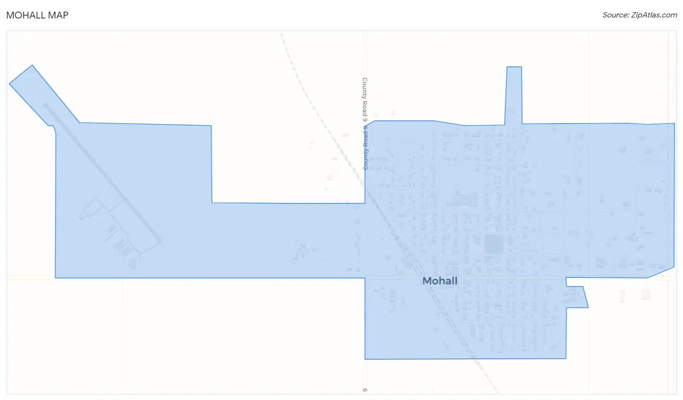 Mohall Map