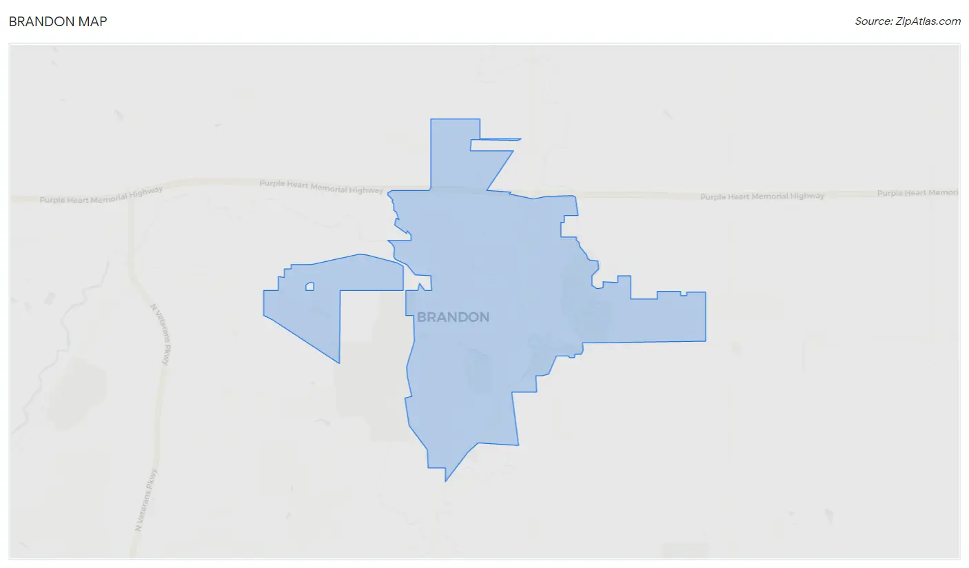 Brandon Map