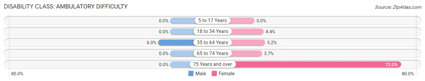 Disability in Zip Code 07462: <span>Ambulatory Difficulty</span>