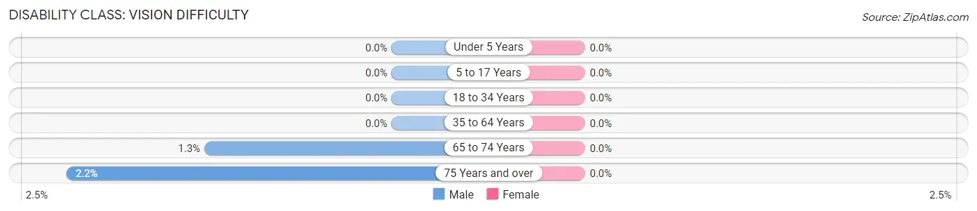 Disability in Zip Code 10528: <span>Vision Difficulty</span>