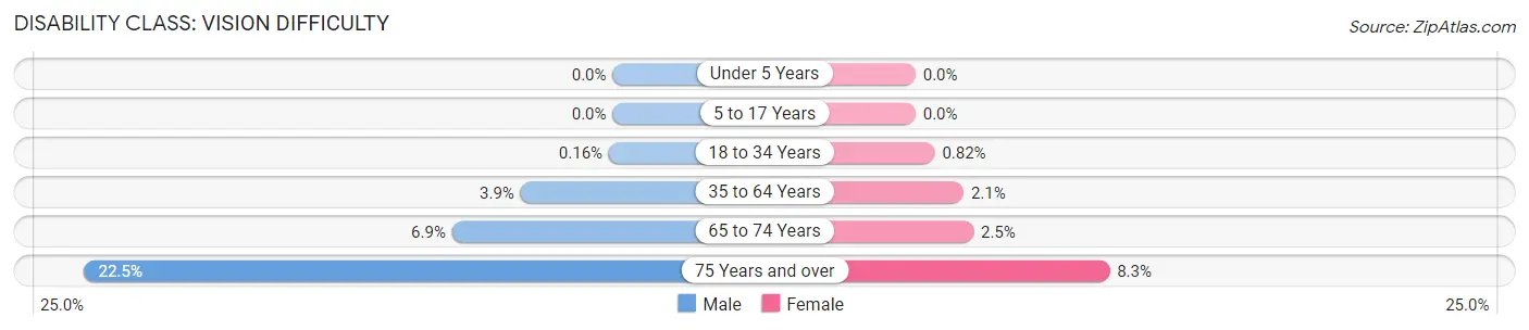 Disability in Zip Code 11415: <span>Vision Difficulty</span>