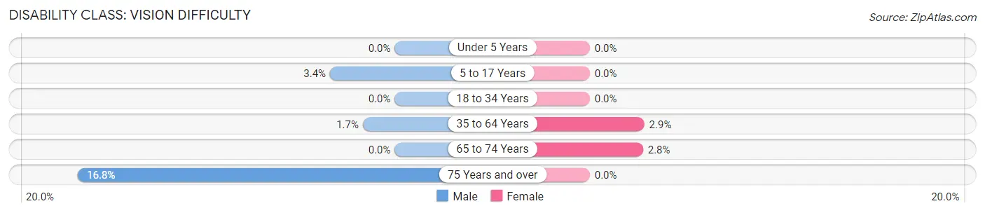 Disability in Zip Code 11558: <span>Vision Difficulty</span>