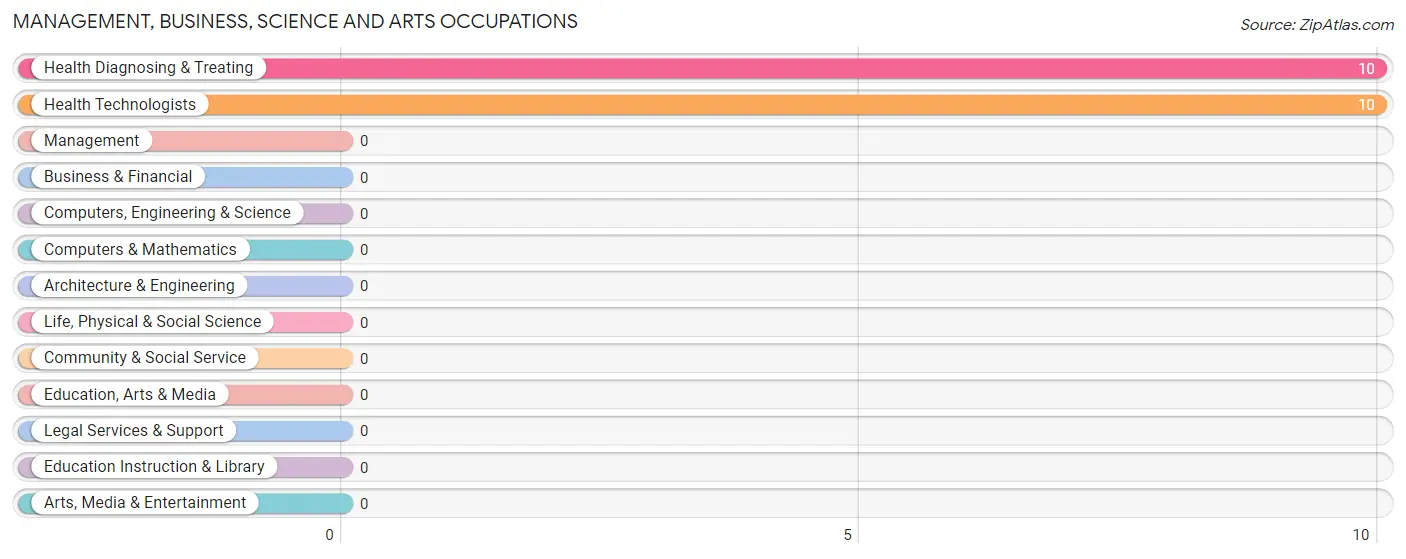 Management, Business, Science and Arts Occupations in Zip Code 13834