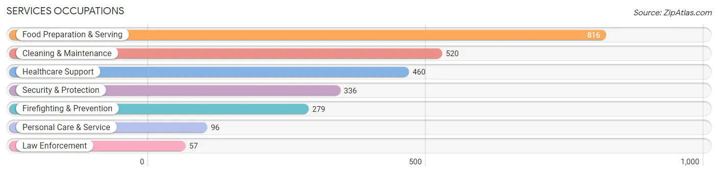Services Occupations in Zip Code 14206