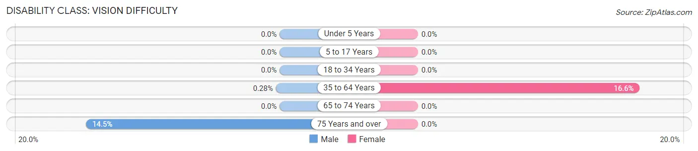 Disability in Zip Code 19951: <span>Vision Difficulty</span>