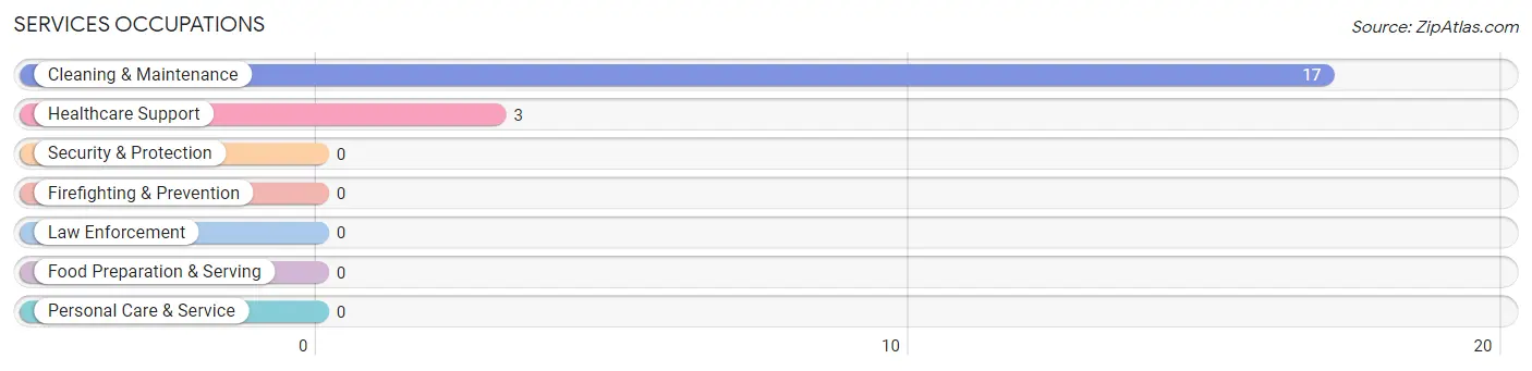 Services Occupations in Zip Code 22847