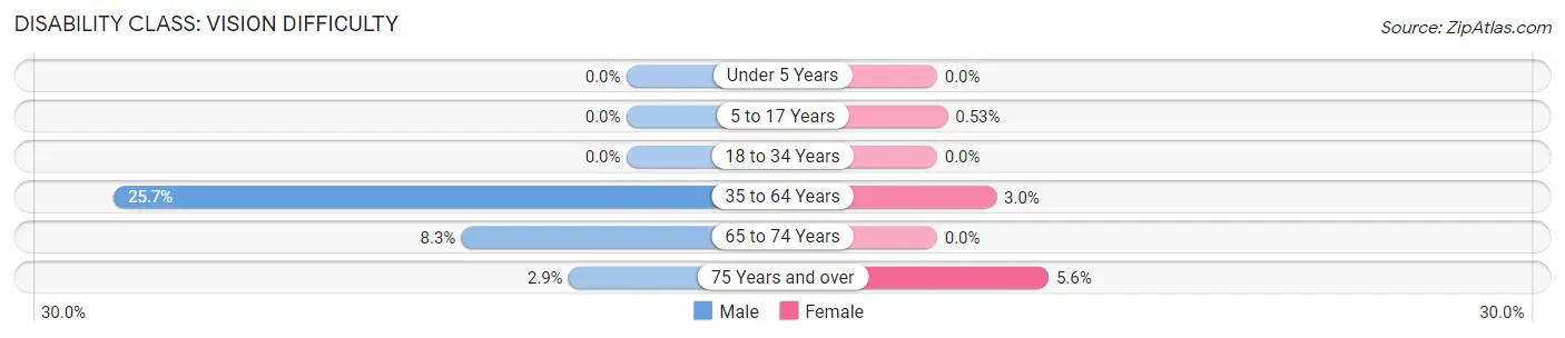 Disability in Zip Code 22853: <span>Vision Difficulty</span>