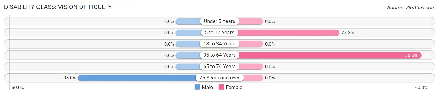 Disability in Zip Code 26656: <span>Vision Difficulty</span>
