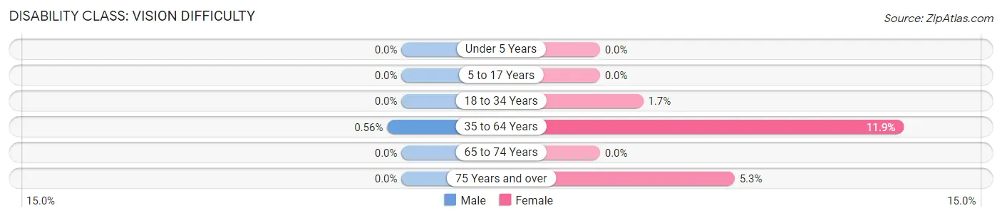 Disability in Zip Code 29717: <span>Vision Difficulty</span>