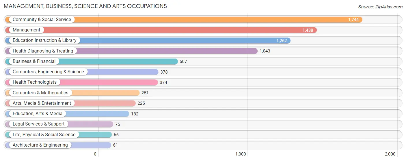 Management, Business, Science and Arts Occupations in Zip Code 30238