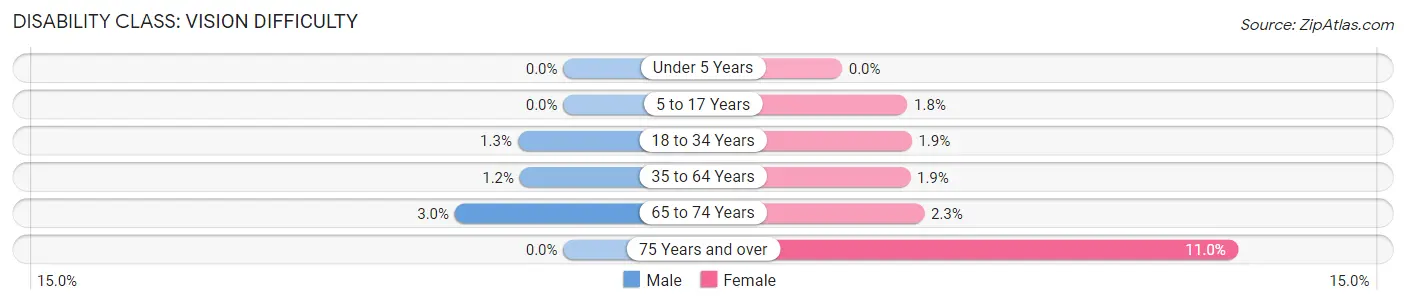 Disability in Zip Code 30294: <span>Vision Difficulty</span>