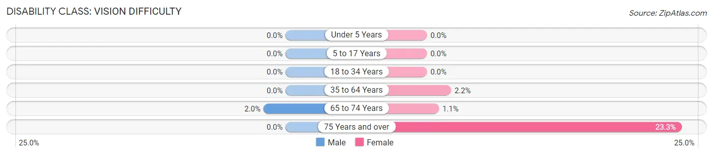 Disability in Zip Code 30413: <span>Vision Difficulty</span>