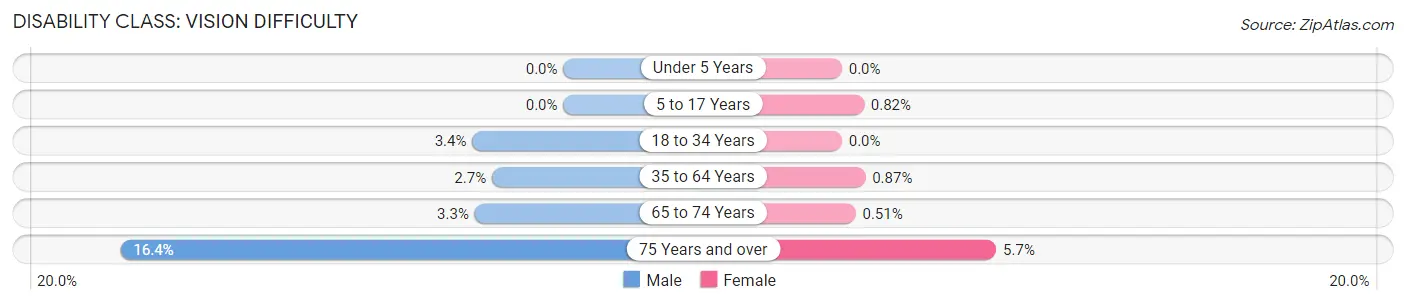 Disability in Zip Code 30523: <span>Vision Difficulty</span>
