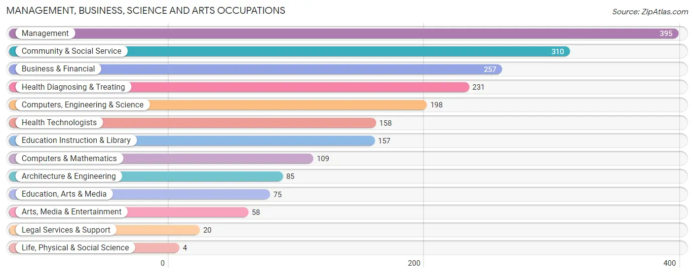 Management, Business, Science and Arts Occupations in Zip Code 35147