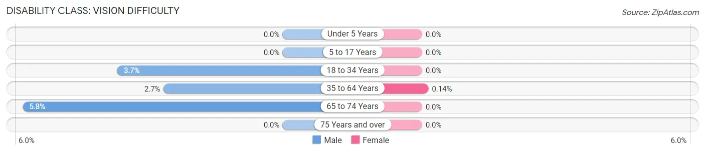 Disability in Zip Code 37074: <span>Vision Difficulty</span>
