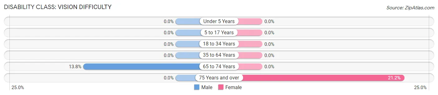 Disability in Zip Code 37337: <span>Vision Difficulty</span>