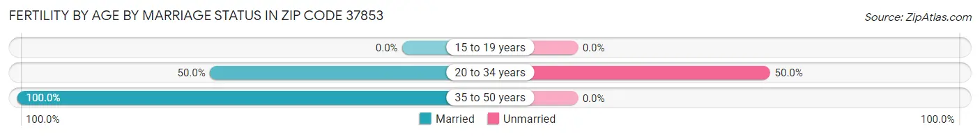Female Fertility by Age by Marriage Status in Zip Code 37853