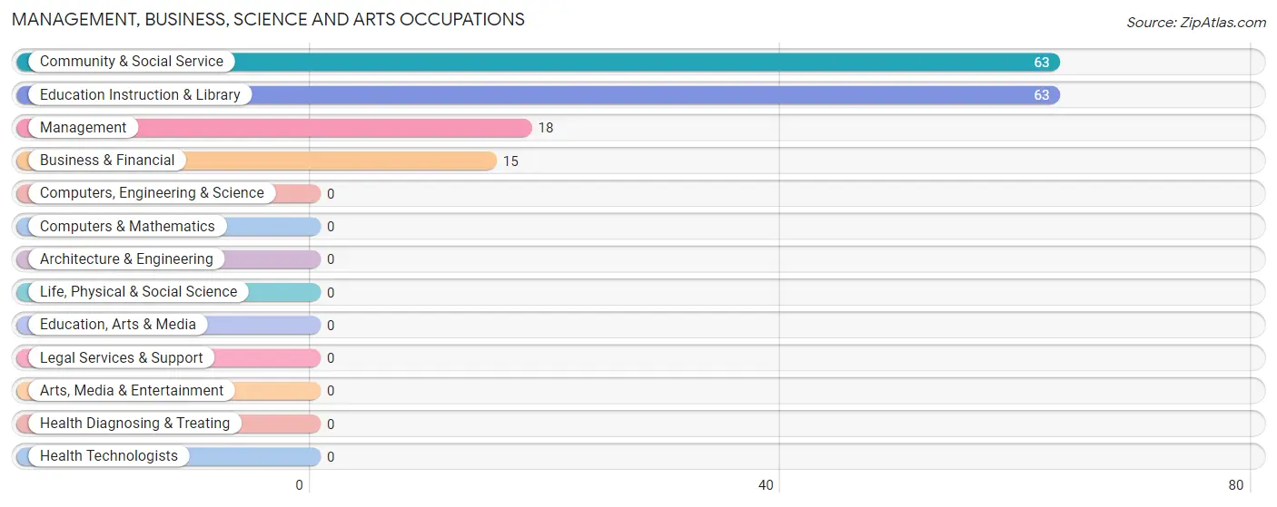Management, Business, Science and Arts Occupations in Zip Code 41760