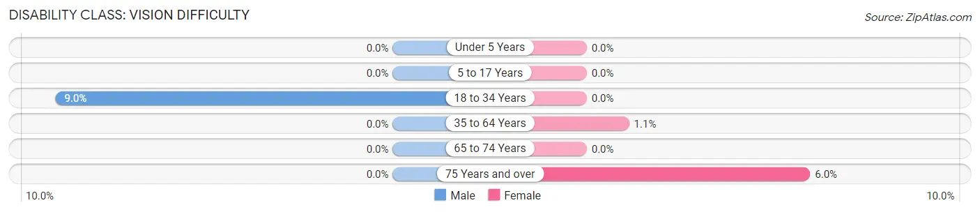 Disability in Zip Code 60157: <span>Vision Difficulty</span>