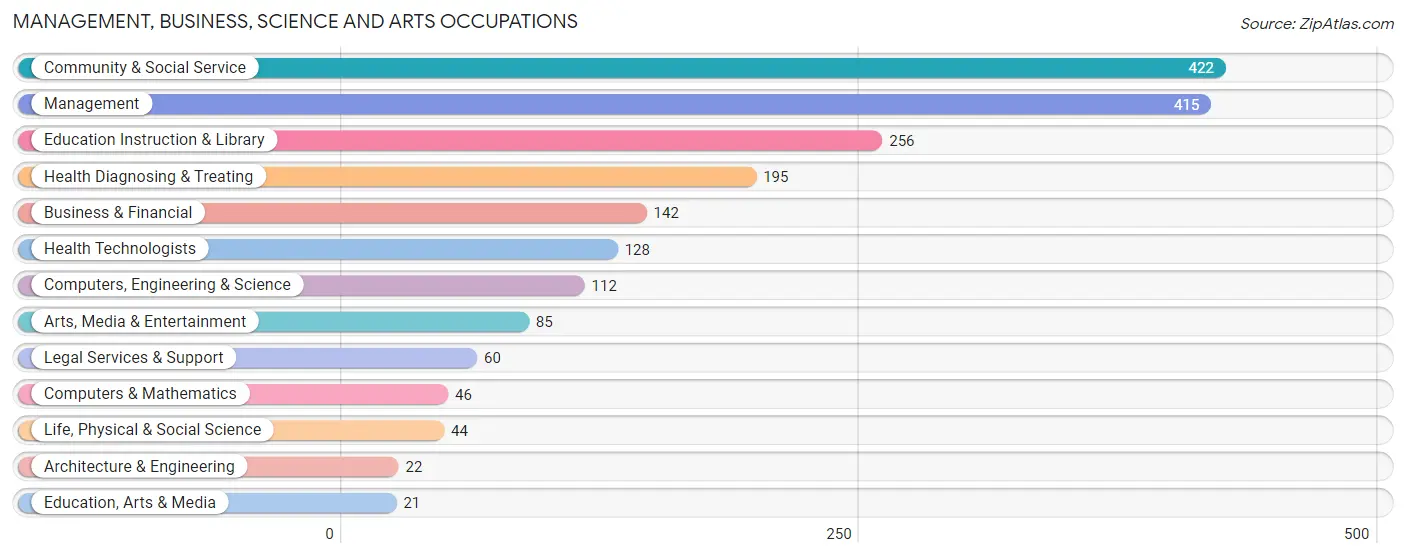 Management, Business, Science and Arts Occupations in Zip Code 60480