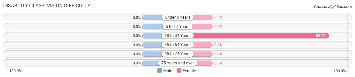 Disability in Zip Code 62081: <span>Vision Difficulty</span>