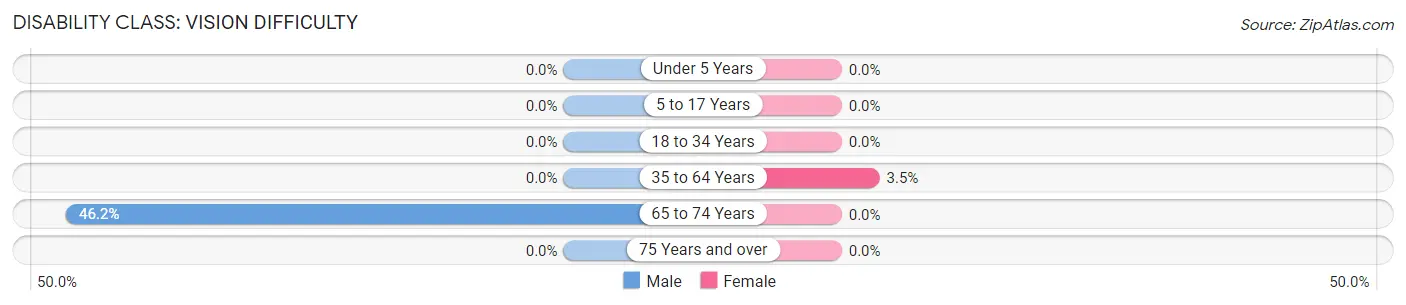 Disability in Zip Code 63030: <span>Vision Difficulty</span>