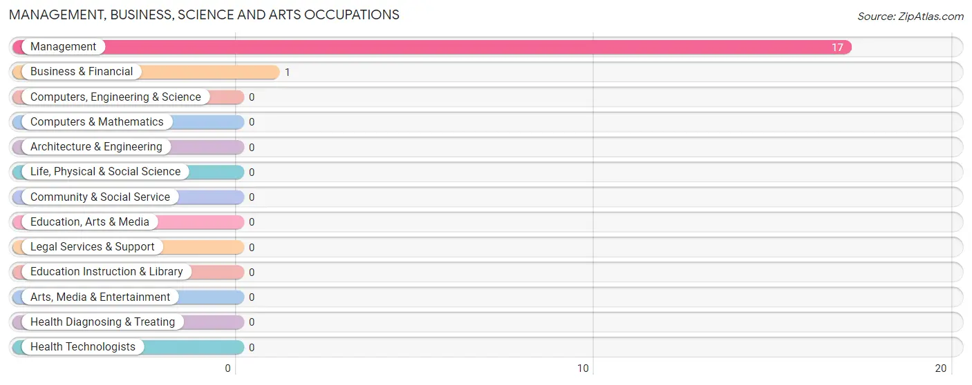 Management, Business, Science and Arts Occupations in Zip Code 68042