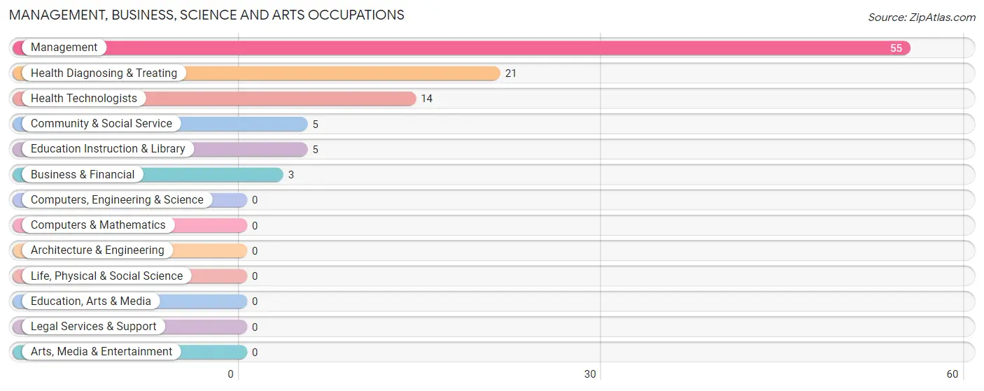 Management, Business, Science and Arts Occupations in Zip Code 68326