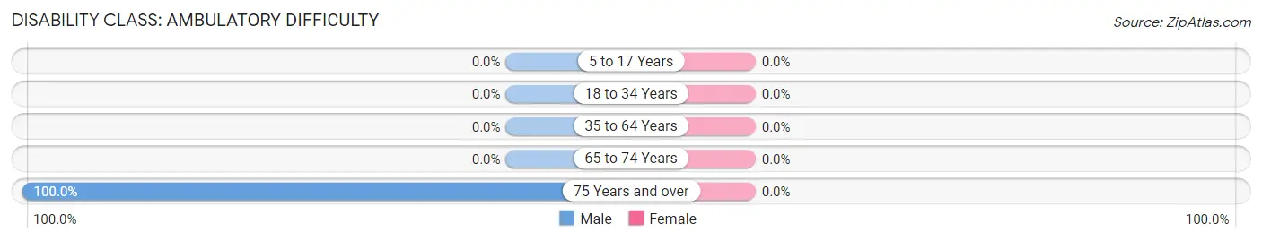 Disability in Zip Code 68382: <span>Ambulatory Difficulty</span>