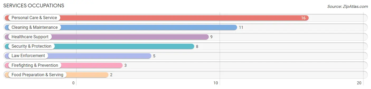 Services Occupations in Zip Code 69163