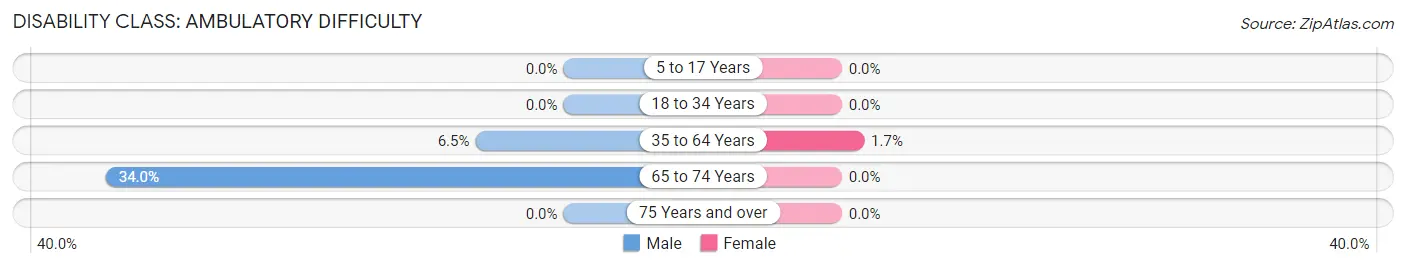 Disability in Zip Code 94020: <span>Ambulatory Difficulty</span>