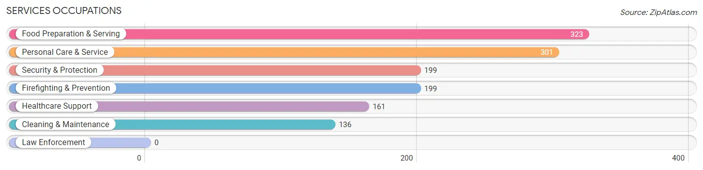 Services Occupations in Zip Code 95138