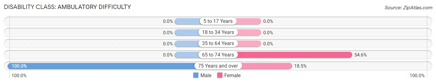 Disability in Zip Code 95913: <span>Ambulatory Difficulty</span>