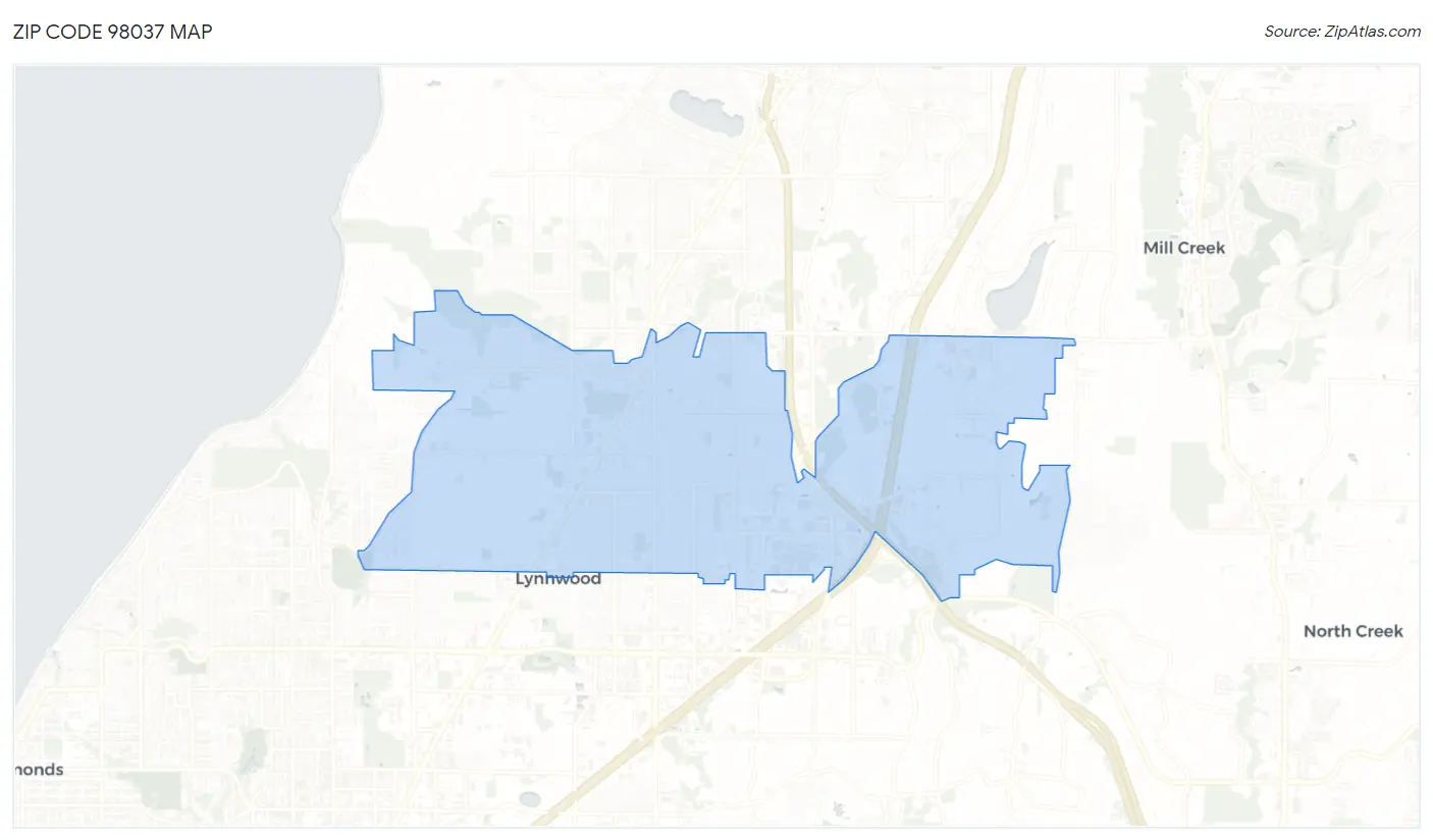 Zip Code 98037 Map