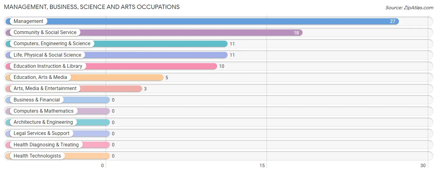 Management, Business, Science and Arts Occupations in Zip Code 99013