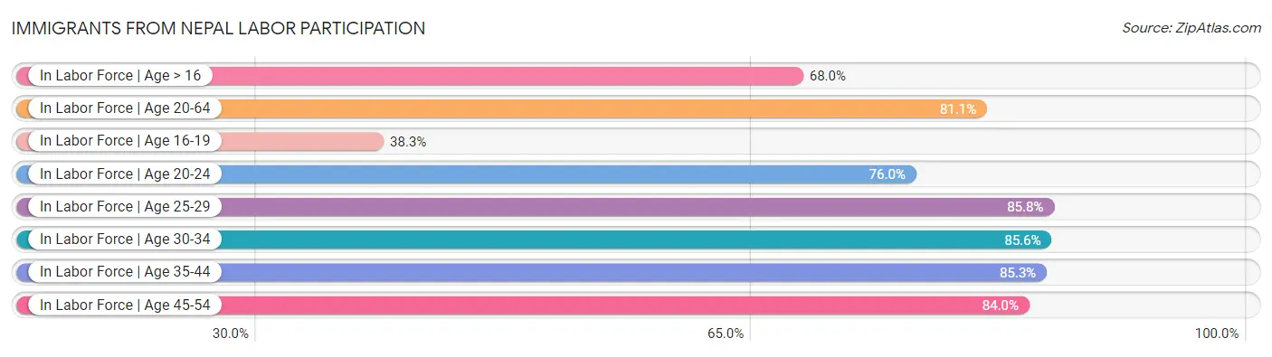 Immigrants from Nepal Labor Participation